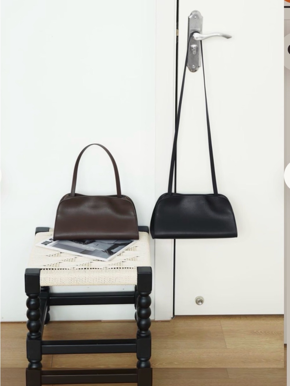 Brown Leather Shoulder Bag - Picture 2 of 12